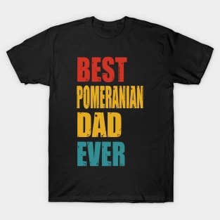 Vintage Best Pomeranian Dad Ever T-Shirt